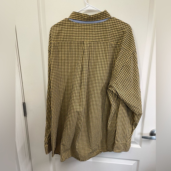 Tommy Hilfiger Men's Yellow Checkered Long Sleeve Dress Shirt XXL - Picture 3 of 6
